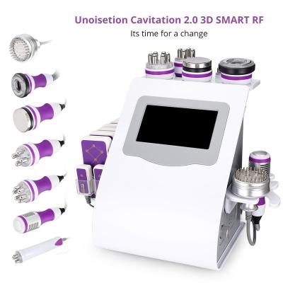 China For Good Commercial 9 Effect In1 Cavitation 40k Unoisetion Vacuum RF With Led Laser Body Shape Slimming Beauty Machine In Sap Slon for sale