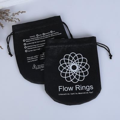 China Custom Copy Eco-Friendly Logo Canvas Drawstring Bag Polyester Tote Shopping Bags non woven reusable for sale