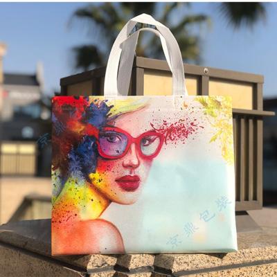 China Customized wholesale non woven bag eco-friendly unltrosonic cheap price design full color printing pp nonwoven bag for sale