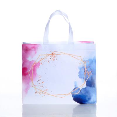 China Eco - Friendly Cheap Recycled Foil Laminated Folding Reusable Nonwoven Shopping Bag for sale