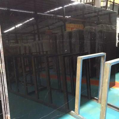 China eco-friendly original chinese black and white marquina marble black marble for sale