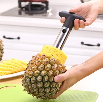 China Stainless Steel Viable Tool Cutter Slicer Hollow Puncher Hollow Puncher Pineapple Fruit Kitchen Tool Easy for sale