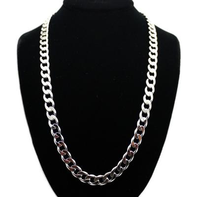 China Hot Sales Hiphop Sleek Wide Design 80cm Hip Hop Fashion Shiny Gold New Style Long Wide Chain Necklace Jewelry For Men Cuban Chain for sale