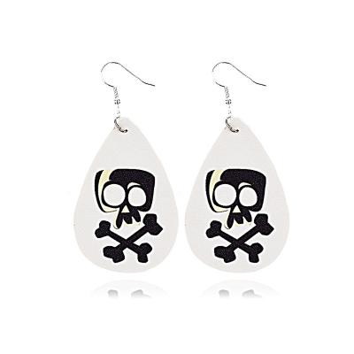 China Other Happy Halloween Costume Accessories Cute Pumpkin Jewelry For Girls Unique Evil Heart Shape Black Earrings Charm Trick Or Treat for sale