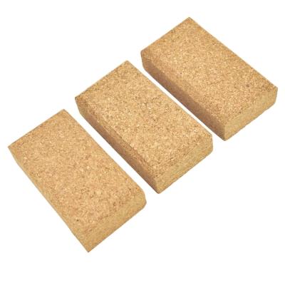 China High Efficiency Design Wooden Yellow Sandpaper Tool Cork Sanding Sanding Blocks for sale