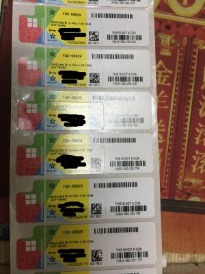 China Microsoft Windows 10 Professional Product Key Code Product License Sticker for sale