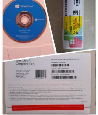 China Microsoft Windows 10 Pro Retail Box 32 bit 64 bit OEM Key with DVD OEM Pack French / Korean for sale