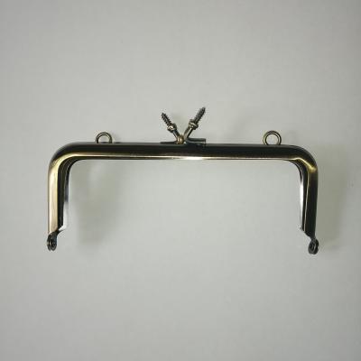 China Delicate Reenactment Antique Ways 12.5*5cm Metal Purse Frame Antique Brass High Quality Render Bag DIY for sale