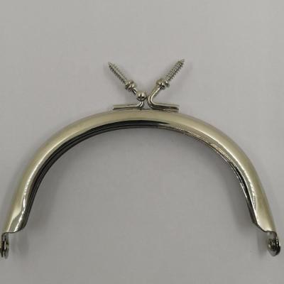 China Change color 9*5cm metal purse frame handle making diy bag with pearl main color available high quality for sale