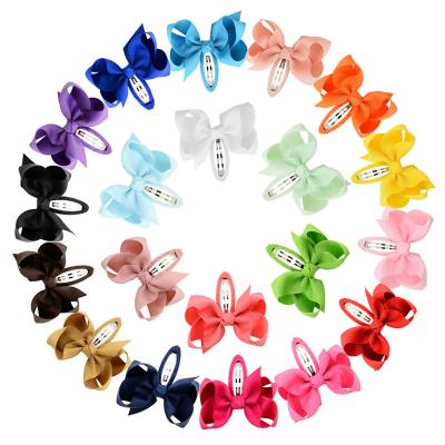 China Beautiful Good Quality BB Princess Hair Clip Sliver Bow Soft Hairpin for sale