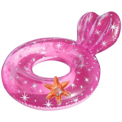 China Water Fun Sets New Design Mermaid Tail and Star Shape Wholesale Customization Inflatable Swimming Ring for Kids and Adults for sale