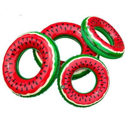 China Swimming Pool Ring Inflatable Tube Swimming Float Bath Water Fun Party Wholesale Price Watermelon Buoy For Adults Kids Fruit Fruit Pool Floats Toys for sale