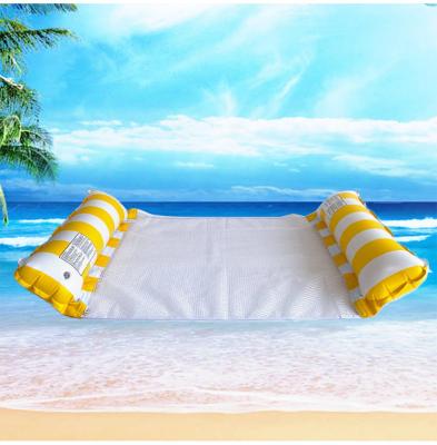 China Water Fun Places Fast Shipping Outdoor Swimming Pool Equipment Floating Custom Logo Water Floating Mat Portable Foldable Air Inflatable Hammock for sale