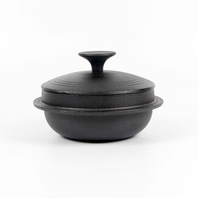 China Mini traditional cast iron vegetable oil pot for sale