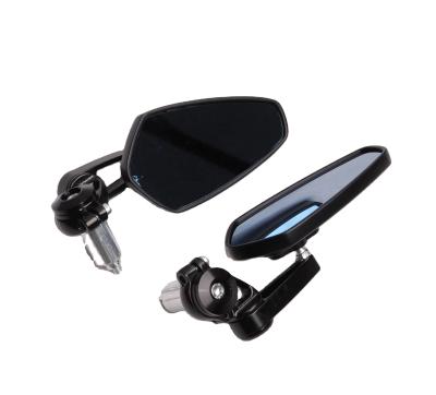 China Universal Aluminum Motorcycle Handlebar Mirror Rearview Bar End Mirror for sale