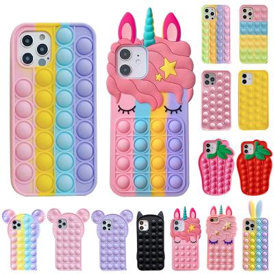 China Top Selling Cute Shockproof 3D Silicone Cell Phone Bags For iPhone 7/7 plus/8/8 plus/11 pro max phone maax/12 pro max/xr/13/13 case for sale