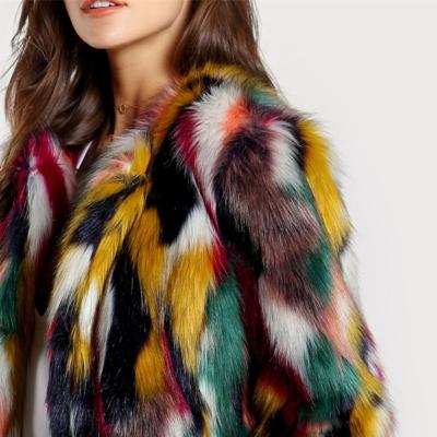 China High Quality Hot Selling Colorful Faux Fur Coat Faux Fur Cardigan Autumn And Winter Hot Women'S Mink Top Anti-wrinkle outwear for sale