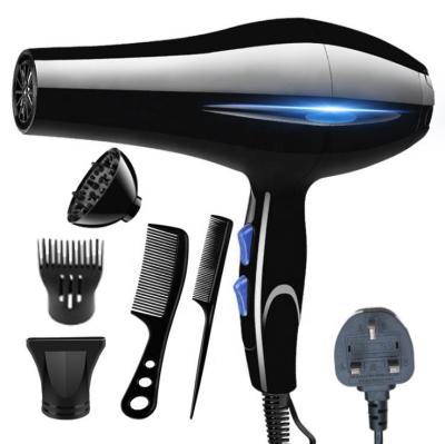 China Professional Barber Shop Use Household Hair Salon Plug Electric Fan Hot Ionic Cold Wind UK Available Dryer for sale