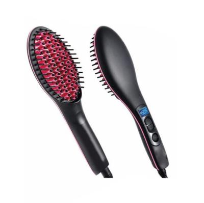 China New Nondisposable Electric Hair Straightening Brush Heat Hair Brush Portable Fast Ionic Massage Comb for sale