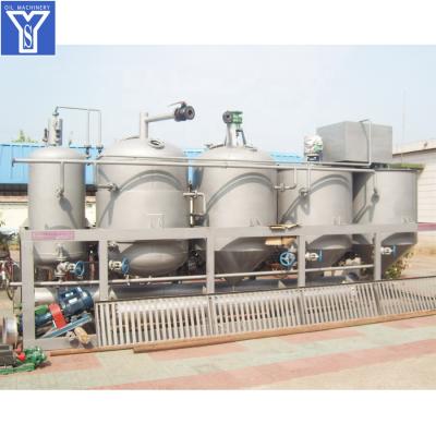 China Cooking Oil Sunflower Oil Peanut Oil Refining Small Oil Processing Line for sale