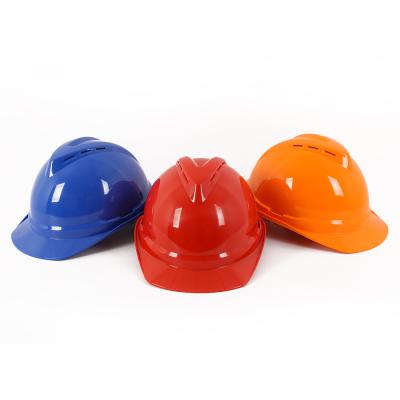 China Fantastic Custom Color V Style Button Breathable Safety Helmet For Industrial Workers With Chinstrap for sale