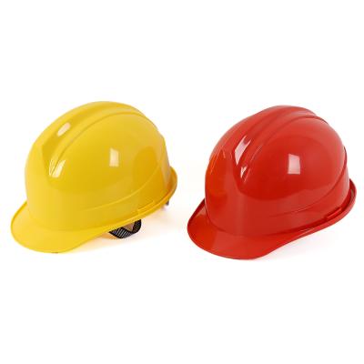 China CE certification industrial safety ABS construction button style hard hat with button and chinstrap for sale