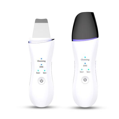 China Comedone Ultrasonic Pimple Scraper Face Pore Remover Blackhead Remover Blackhead Spatula Skin Deep Cleansing Device for sale