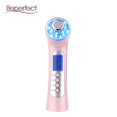 China Anti-puffiness 3MHZ Ion Facial Beauty Ultrasound Skin Care Ultrasonic Face Massager for sale