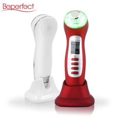 China BP-012 4 in 1 face lift led therapy light galvanic ion facial skin massager for face rejuvenation for sale