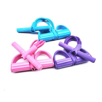 China Factory Direct Sales Durable High Quality Indoor Fitness 6 Tubes Resistance Band Exercise Sit Up Pull Rope for sale