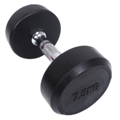 China Hot Selling Cheap Weight Convenient Power Trianning Glue Covered Round Dumbbells for sale