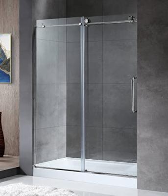 China Wholesale Eco-friendly Square Shower Door Tempered Glass Shower Screen 10mm Frameless Glass Shower Door for sale