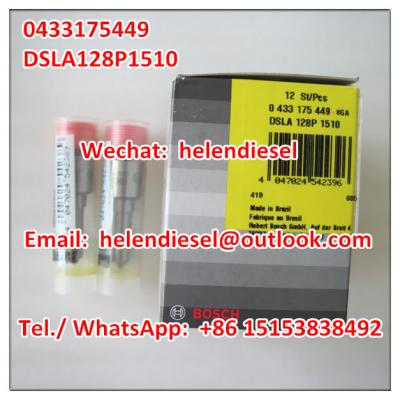 China Genuine and New BOSCH injector nozzle 0433175449 , 0 433 175 449 , DSLA128P1510 , DSLA 128P 1510, DSLA 128 P 1510 for sale