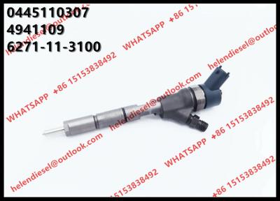 Chine Injecteur 0 de BOSCH 0445110307 445 110 307, INJECTEUR 6271-11-3100 de KOMATSU 6271113100 POUR PC70-8 /PC30-8, CUMMINS 4941109 à vendre