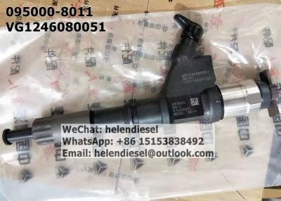 China Inyector diesel de la original 8011/095000-801#/9709500-801 del inyector de combustible 095000-8011/DENSO para HOWO VG1246080051 en venta