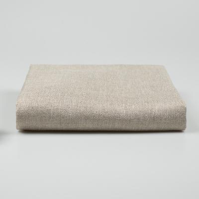 China Double Faced Customized Wind Wash 100% Recycle Plain Dyed Linen Cotton Fabric for sale