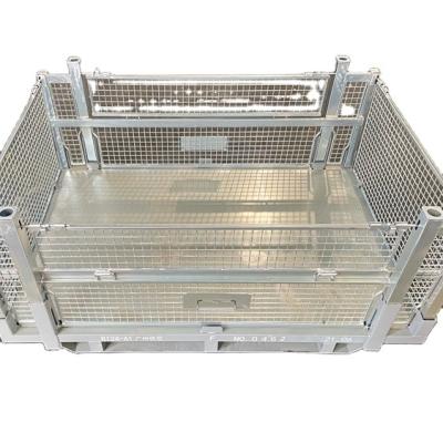 China Manufacturer Stainless Steel Large Size Collapsible Pallet Chinese Container Pallet Wide Containers for sale