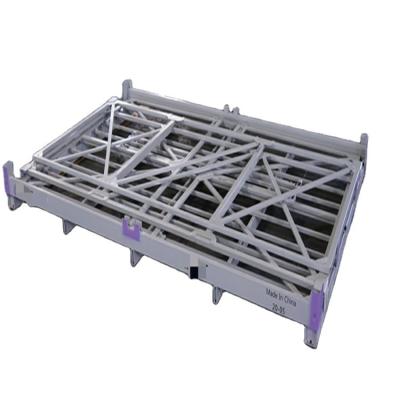 China Manufacturer Cheap Price Foldable Chinese Foldable Pallet Crate Stackable Steel Box Steel Pallet Crate for sale