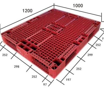 China Chinese Factory High Quality Durable Reversible Plastic Pallet Large Single Faced Industrial Plastic Pallet for sale