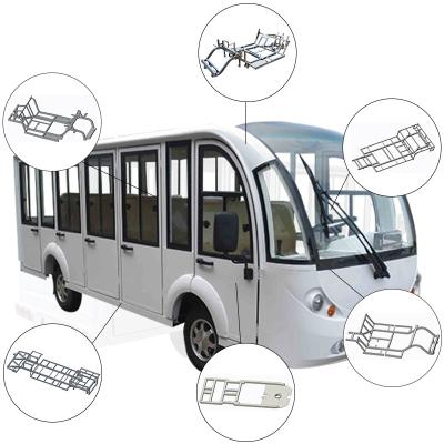 China Universal Design All Model Car Chassis Car New Manufacture Mature Electric Car Chassis Custom Frame for sale