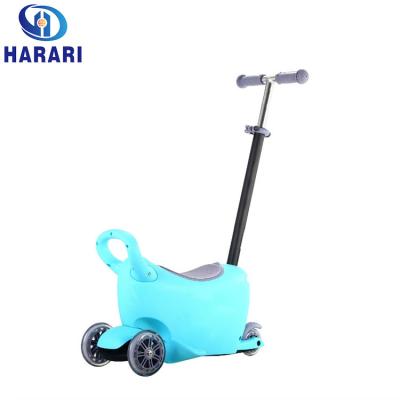 China Safety China factory price 3 in 1 light wheel mini kids scooter with seat for sale