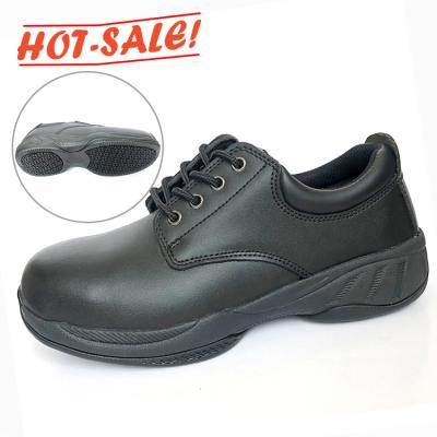 China Hotsale Anti Silp Resistant Oil Resistant Factory Eva Outsole Professional Chef Kitchen Genuine Leather Safety Shoes for sale