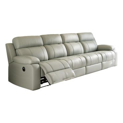 China Massage space capsule sofa three or four people Italian simple luxury salon function leather electric sofa for sale