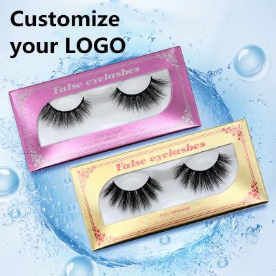 China Wholesale Mink Eyelash Own Brand Thick Fake Eye Lash Lash Box Full Strip Extension Lasheslashes for sale