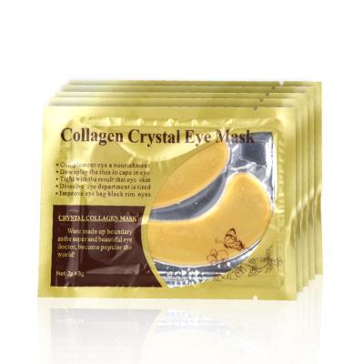 China 2pcs/pack Anti-Puffiness Gold Collagen Eye Correction Gel Mask Anti Aging Face 24k Gold Anti Aging Eye Mask for sale