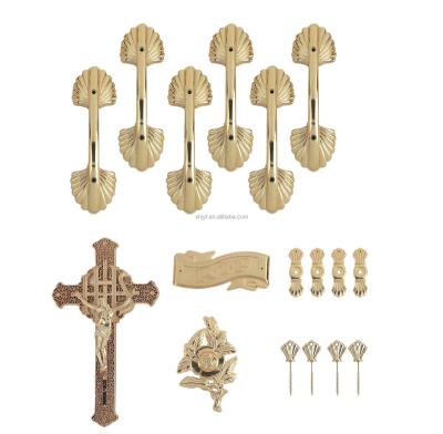 China African Style funeral supplies American European style decoration casket fittings coffin accessories cross set p9003set for sale