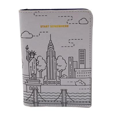 China 100% Eco-friendly Multifunctional Factory PU Passport Cover Custom Leather Card Holders for sale