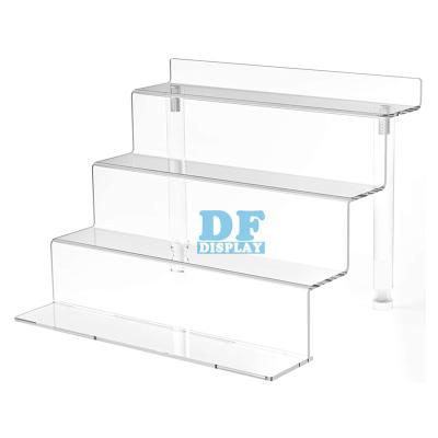 China AD001 Acrylic Stocked Riser Display Stand, 4 Tier Display Riser, Tiered Display Stand Small Riser For Display for sale