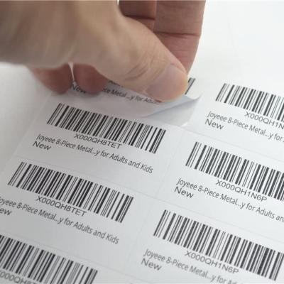 China STK-23 White Self Adhesive Barcode Label Shipping Stickers For Laser / Inkjet Printer for sale