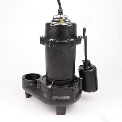 China Other Rugged Cast Iron Non-Clog Effluent Submersible Impeller Pump for sale